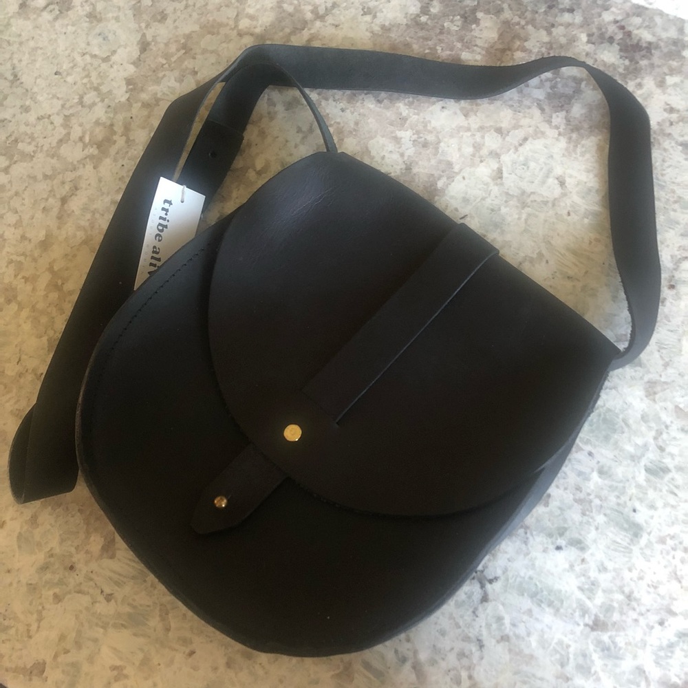 Tribe Alive Saddle Bag - Black - NWT